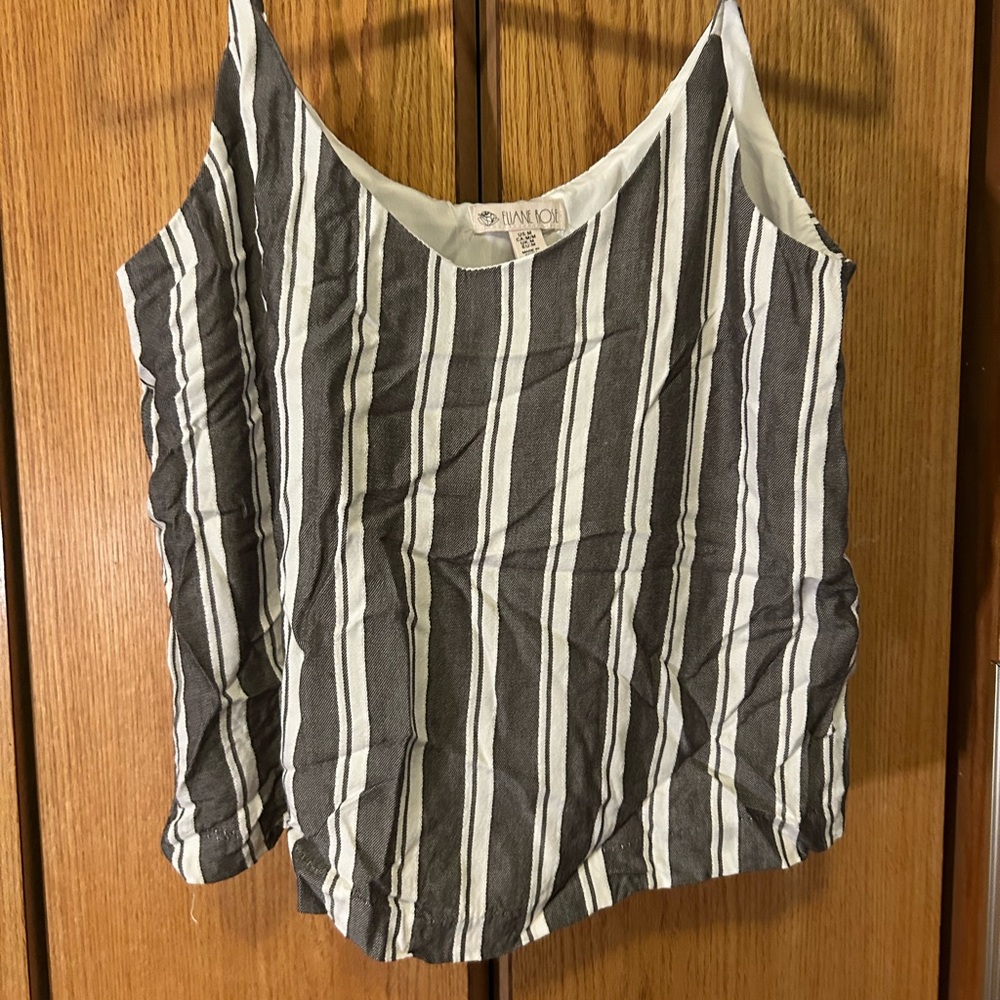 Avalon Black and White Camisole Top